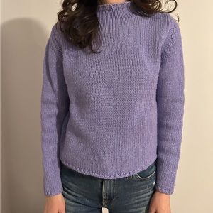 Susan Brooks NY Light Purple Sweater with Matching Poncho